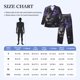 thumbnail image 4 of Fotbe Purple-Eyed Floral Leopard Pijama de Hombre con Estampado de Manga Larga, Conjunto de 2 Piezas, Ropa de Dormir Suave y Cómoda con Bolsillos-Medium, 4 of 7