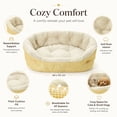 thumbnail image 6 of CSStudio Round Plaid Pet Bed, All Season Soft Cushioned Cat Dog Bed, Anti- Washable Raised Rim Pet Sleeping Nest for Small Medium Cats & Dogs Indoor Use, 6 of 9