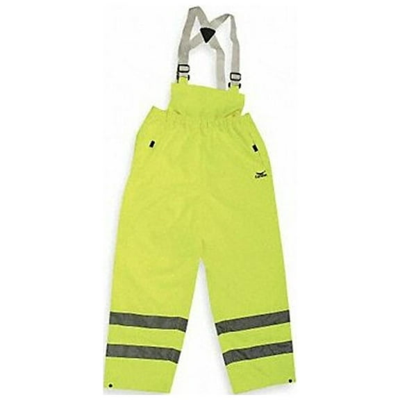 Condor Rain Bib Overall,Unrated,Ylw/Grn,3XL 5KU15