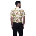 thumbnail image 3 of BESTMAN Chemise Décontractée Ajustée en Coton à Manches Courtes Imprimée pour Hommes, 3 of 5