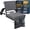 Grey, variant on Folding Reclining Stadium Seat with Back Support for Bleachers 3 Reclining Positions Portable Outdoor Cushioned Chair with Storage Pockets