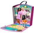 thumbnail image 5 of Tara Toy: Barbie Store N' Play - Doll Zipper Storage Case, Holds 8 Barbie Dolls, Opens to Reveal Barbie's Room, Durable Vinyl, Toy Accessory, Kids 3+, 5 of 6