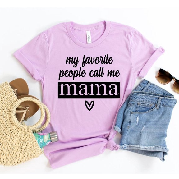 My Favorite People Call Me Mama Shirt Grandma Shirt Mom Family Blessed Mama Christmas Gift Pregnancy Announcement For Her