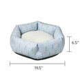 thumbnail image 3 of Vibrant Life Small Cozy Cuddler-Style Dog & Cat Bed, Blue Arch Print, 3 of 7