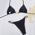 thumbnail image 4 of UTSJKR Womens Hot Bikinis Sets Sexy Swimsuits Plus Size Busty Bikini Tummy Control High Waisted Beachwear Sheer Bikini Black L, 4 of 5