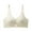 Beige, variant on Women's Everyday Bra - Seamless Gathering Bralette with Heart Cutout, Thin Wirefree Comfort Underwear for Daily Wear