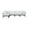 thumbnail image 3 of Meridian Furniture Nizuc White Water Resistant Fabric Outdoor Patio Modular Sectional, 3 of 11