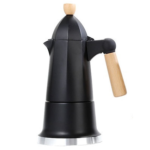 Stovetop Espresso Maker, 3 Cups Single Valve Stovetop Coffee Percolator, Aluminum Alloy Coffee Maker Pot