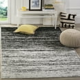 thumbnail image 2 of SAFAVIEH Adirondack Esmond Striped Area Rug, Silver/Black, 6' x 6' Square - Modern Design, Silver & Black, Ideal for Living Room, Bedroom, Dining Space, 2 of 12