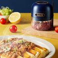 thumbnail image 3 of Deerma Deerma JS200 Mini Cordless Food Processor - Portable USB Rechargeable Blender for Fruits, Vegetables, and Spices, Compact Design with Stainless Steel Blade, 150ML Capacity, Easy to Clean and, 3 of 7