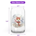 thumbnail image 5 of Playful Toy Fox Terrier Welcomes Winter Snowy Day with Cardinal Bird 16oz Glass Cup Mug Dog Lover Glass Can - 2017, 5 of 5