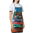 thumbnail image 4 of Disketp Tropical Vacation Essentials Kitchen Apron with adjustable Aprons for Women with Pockets Cooking Powder Pink Apron, 4 of 7