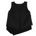 thumbnail image 2 of bar III Blouse en Tricot Superposé pour Femmes, Noir, Petit, 2 of 2
