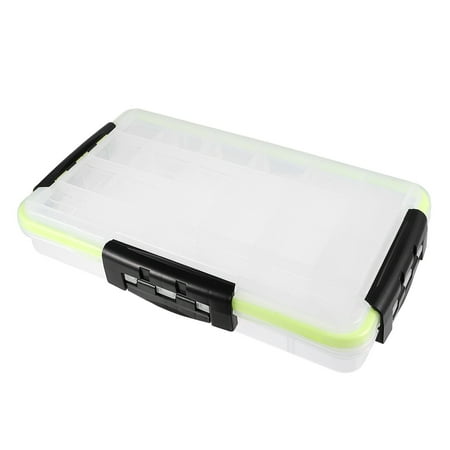 OUNONA 3 -sided Bins Tackle Box Fishing Organizer Rugged Gear PVC Storage