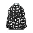 thumbnail image 3 of Stylish Cat Themed Backpack for Women & Teens - Durable Waterproof School Bag for College & Work - Roomy Laptop Backpack with Side Pockets - Chic Floral Cat Design, 3 of 6