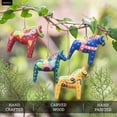 thumbnail image 4 of NOVICA Wood ornaments, 'Dala Tradition' (set of 4), 4 of 7
