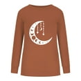 thumbnail image 5 of Patlollav Pntutb Womens Sweatshirt,Ladies Print Loose Long Sleeve Tops, 5 of 7