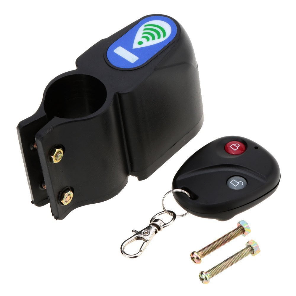 Bike Alarm Lock Bicycle Security Wireless Remote Control Vibration Anti-theft HY 