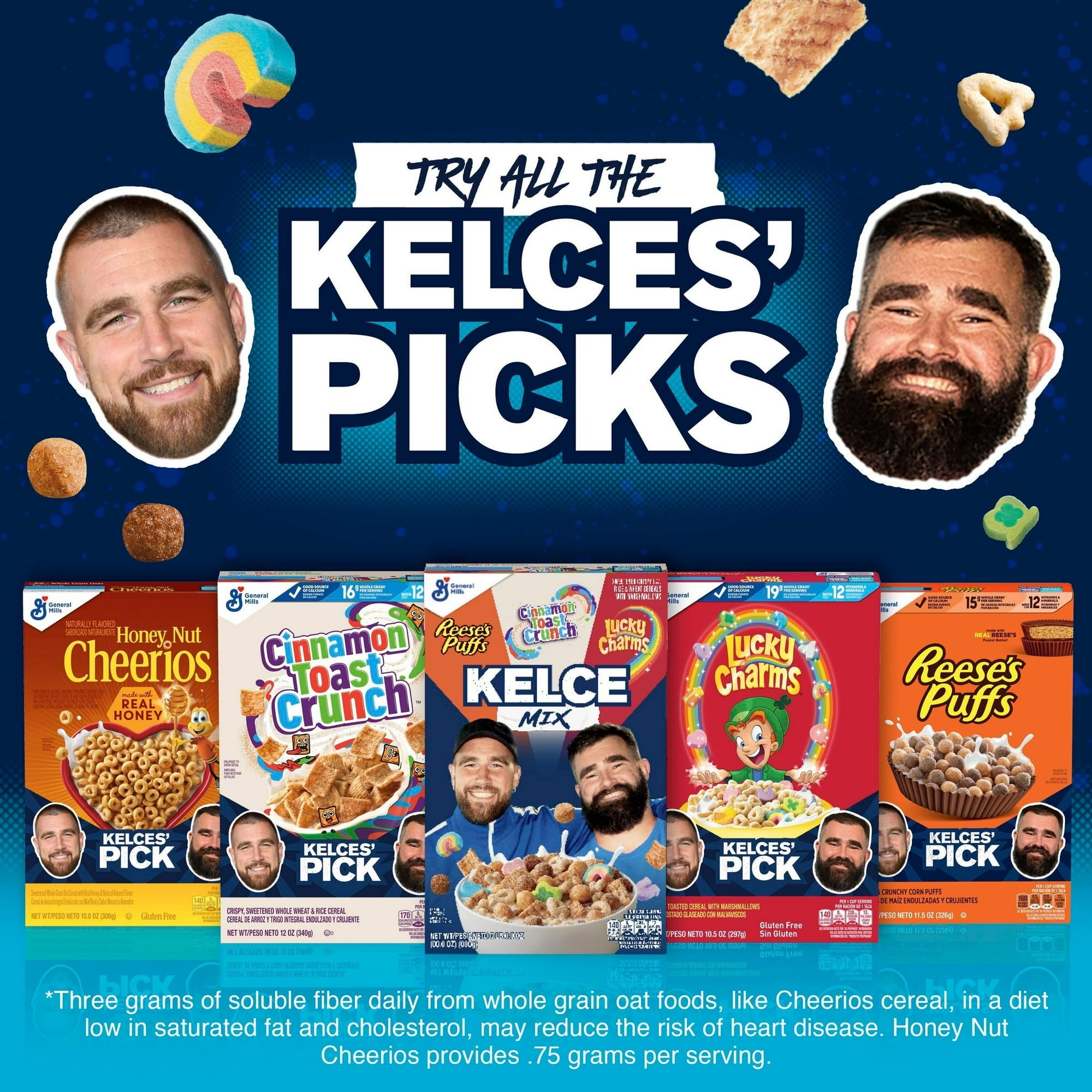 Lucky Charms Gluten Free Cereal with Marshmallows, Kids Breakfast Cereal, 10.5 oz pack of 2