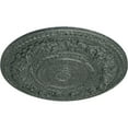 thumbnail image 3 of 33 7/8"OD x 2 3/8"P Rose Ceiling Medallion (Fits Canopies up to 13 1/2"), Hand-Painted Athenian Green Crackle, 3 of 5