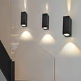 thumbnail image 3 of Lámparas de iluminación Lámpara de pared para exteriores Lámpara de pared cuadrada para exteriores Lámpara de pared led de doble cabezal Moderna Simple Creativa, 3 of 5
