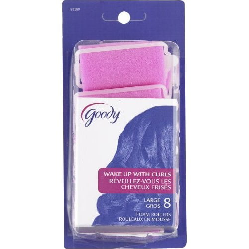 Goody Styling Essentials Roller Foam, Large Pink, 8 Count- ASSORTED COLORS