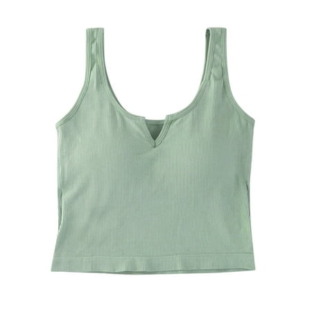 Blphud Sports Bra for Women Sports Bra Womens Sports Bra No Wire Comfort Sleep Bra Plus Size Bras with Non Removable Pads Shaping Bra Sports Bras for Women Soft Lingerie for Women Green One Size