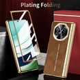 thumbnail image 5 of For Huawei Mate X3 4G Phone Case with Tempered Glass Film Electroplating Leather PC Mobile Cover - B, 5 of 5