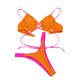 thumbnail image 2 of Trajes de baño Amzcrzy Tankini para mujer, trajes de baño, trajes de baño, bikini de control de abdomen, moda para mujer, bikini de playa dividido sin espalda, traje de baño naranja, L, 2 of 5