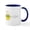 White/Navy Inside, variant on CafePress - Happy Easter Mugs - 11 oz Ceramic Mug - Novelty Coffee Tea Cup