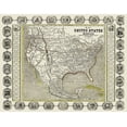 thumbnail image 2 of Haven 18x15 Black Ornate Wood Framed with Double Matting Museum Art Print Titled - North America United States Mexico - Haven 1846, 2 of 4