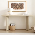 thumbnail image 2 of Harper & Bright Designs Minimalist Wood Console Table with Geometric Legs for Living Room and Hallyway , Beige, 2 of 9