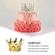 thumbnail image 3 of Toystoory Ceremonia de boda Compromiso Decoración de pastel de cumpleaños Portátil Reutilizable Lavable Mousse Cakes Topper decorativo Cocina y Comedor Oro Toystoory HA081426-01, 3 of 6