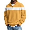 thumbnail image 2 of Mens Manga Larga Vintage Impresión Botón Abajo Turndown Cuello Camisa para Verano Desgaste Casual, 2 of 5
