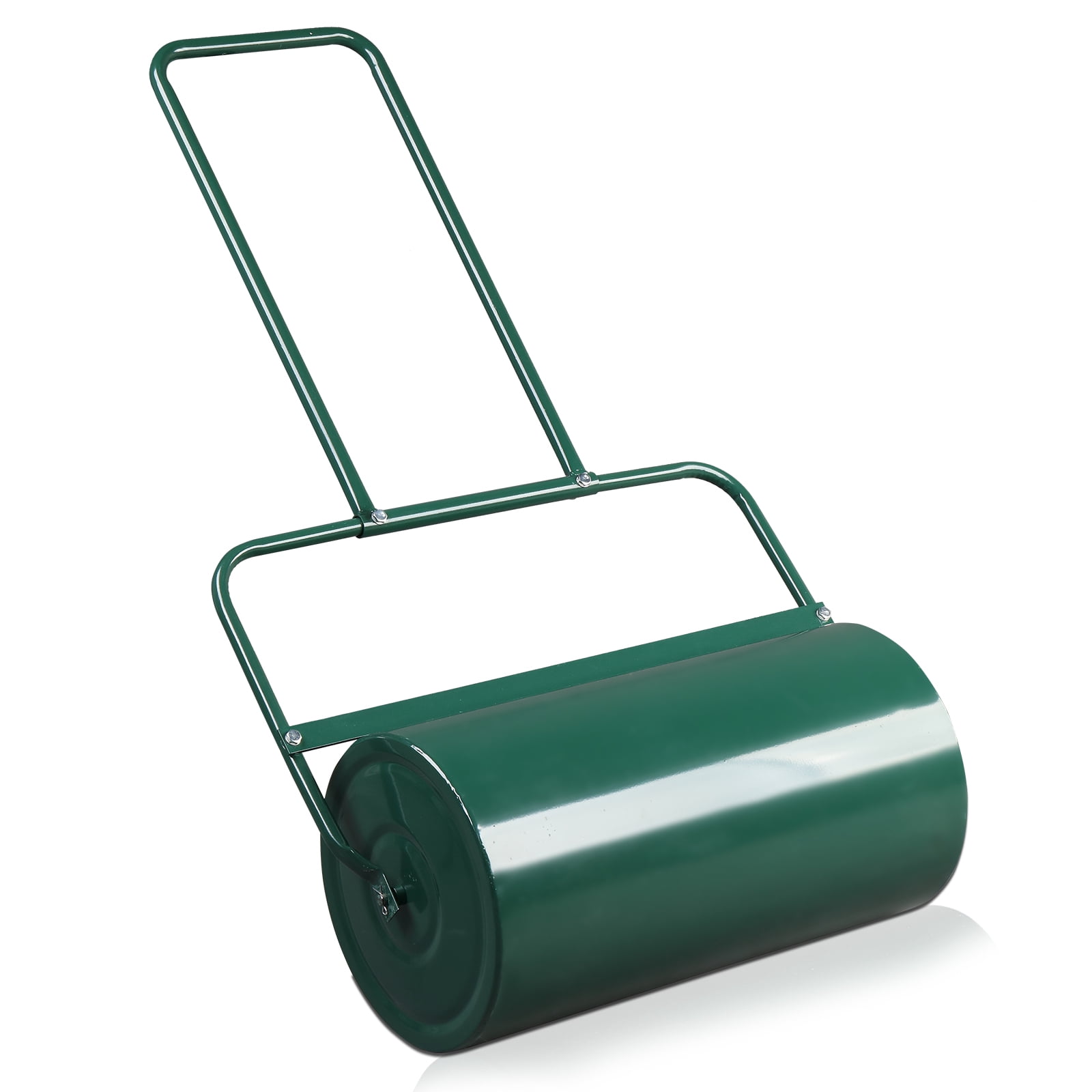 24in Lawn Roller Iron Cylindrical Garden