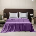 thumbnail image 1 of Sábanas De Tela Sábana bajera ajustable de satén morado de 170x230 cm, suave y lavable, con esquinas elásticas para una comodidad similar a la de un hotel (1 pieza). Rkxzt, 1 of 9