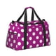 thumbnail image 2 of Balery Purlpe And White Polka Dot Bolsa de Gimnasio para Mujeres, Bolsa de Viaje con Bolsillo Húmedo, Bolsa de Fin de Semana para Mujeres, Bolsa de Viaje Resistente al Agua, 2 of 7