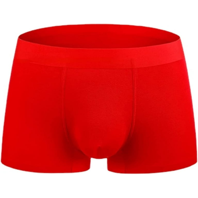 CoCopeaunt Men Chinese New Year Lucky Red Underwear Spring Festival Lunar  Rabbit Year Boxer Briefs Modal Trunks Underpants