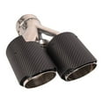 thumbnail image 5 of Axenor 63mm Inlet 89mm Outlet Universal Dual Exhaust Pipe Tail Muffler Tip Carbon Fiber A0248A0012, 5 of 7
