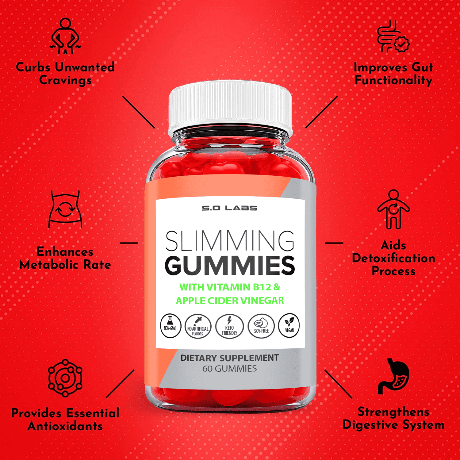 (2 Pack) Slimming Gummies It Works for Weight Loss,Slimming Gummies It Works with Apple Cider Vinegar,Slimming Gummies It Works Bajar de Peso,Slimming Gummies It Works for Women and Men (120 Gummies)