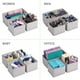 thumbnail image 5 of Organizador de cajones plegable no tejido para ropa interior, sujetadores, corbatas y calcetines Caja de almacenamiento con compartimento para ahorrar espacio, 12 piezas, gris, 5 of 5