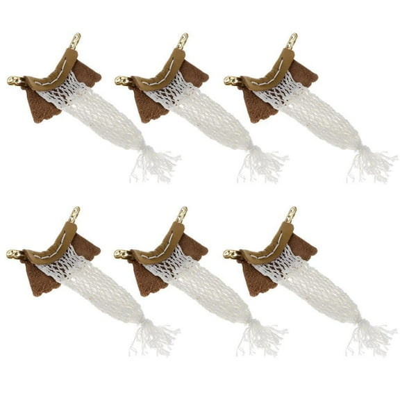 6Pcs Deluxe Billiard Pool Table Pockets with Irons Rail, , Fits