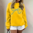 thumbnail image 2 of Gkeoshab Fall Sweaters for Women Women's Oversized Sweaters 2026 Fall Outfits Trendy Crewneck Knit Fashion Pullover Tops Yellow M, 2 of 5