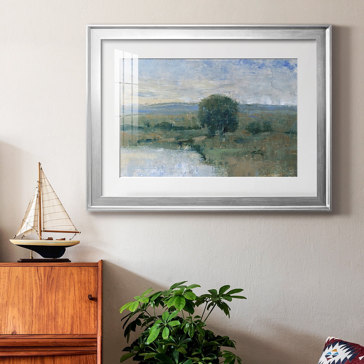 Riverbank Impression II Premium Framed Print - Ready to Hang