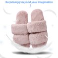 thumbnail image 3 of Fluffy Womens Slippers Faux Fur Slip On Orthotic Slippers with Arch Support for Plantar Fasciitis Relief, 3 of 5