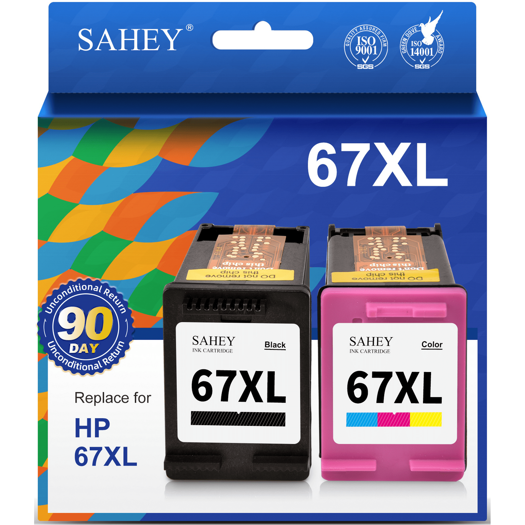 67XL Ink for HP 67 Ink Cartridge for HP Ink 67 for HP DeskJet 2700 2700e 2752 2752e 2755 2755e Envy 6000 6055 6055e Printer Ink Black Tri color Walmart