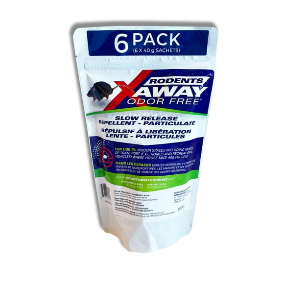 Rodents Away Odor Free 6-Pack, Slow Release Mouse Repellent