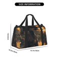 thumbnail image 3 of Easygdp Sunset Meditating Doberman Bolsa de Gimnasio, Bolsa de Viaje Duffel, Bolsa de Fin de Semana con Compartimentos, Bolsa de Mano para Noche, 3 of 7