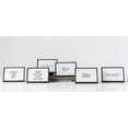 thumbnail image 3 of Creative Co-Op Metal and Glass Table Frames with Inspirational Quotes, Grey, Set of 6, 3 of 5