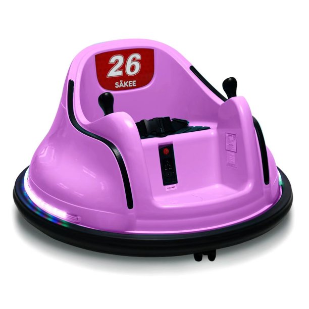 Bumper Car for Kids 12V with Remote Control Flashing Lights Music DIY